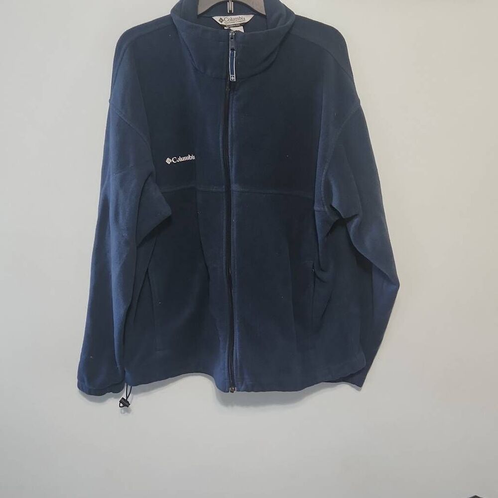 Columbia Mens size XXL Navy Blue Fleece Jacket